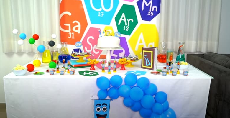 Festa de Aniversário Infantil Tema Científico NATGEO LAB
